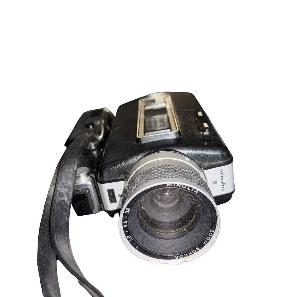 Vintage Minolta Autopak-8 D4 Super 8 Movie Camera Case Kodachrome 40 Film Bundle